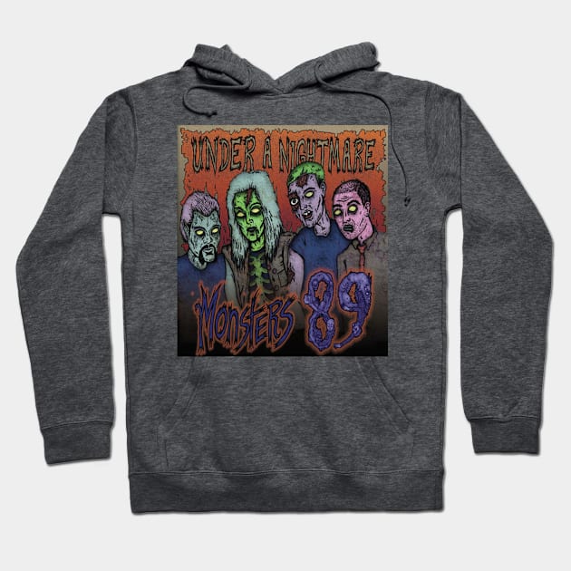 UAN Monsters 89 Album Cover Hoodie by Under A Nightmare